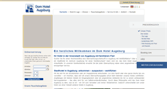 Desktop Screenshot of domhotel-augsburg.de