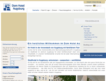 Tablet Screenshot of domhotel-augsburg.de